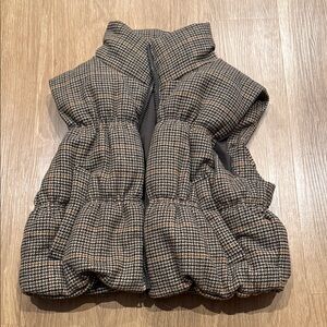 H&M Black and Brown Puffer Vest